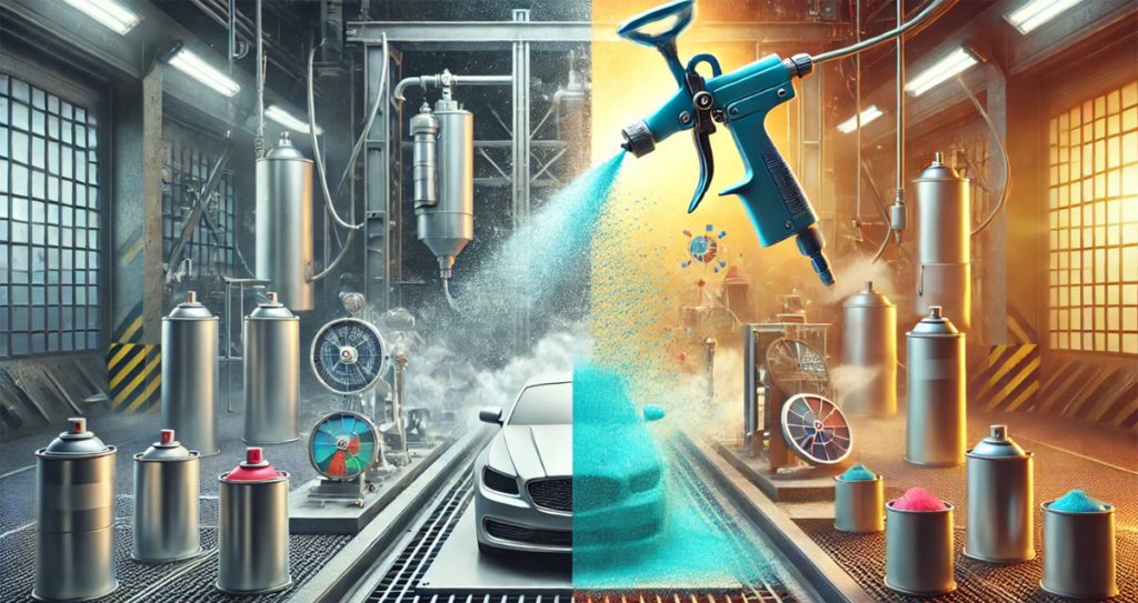 Il Processo di Polimerizzazione nella Verniciatura Industriale: A Liquido e a Polvere